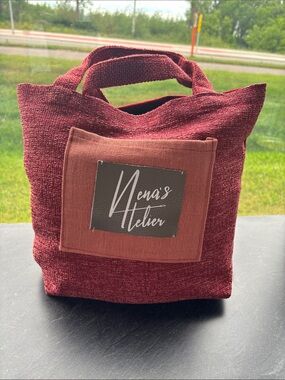 Burgundy Tote Bag